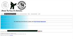 Desktop Screenshot of floridataekwondofederation.com