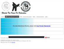 Tablet Screenshot of floridataekwondofederation.com